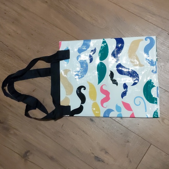 Brand New! Limited Edition! IKEA Tote Bag Mustache 19 gal Ikea Banglig Frakta - Picture 3 of 3